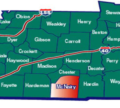 McNairy County Map